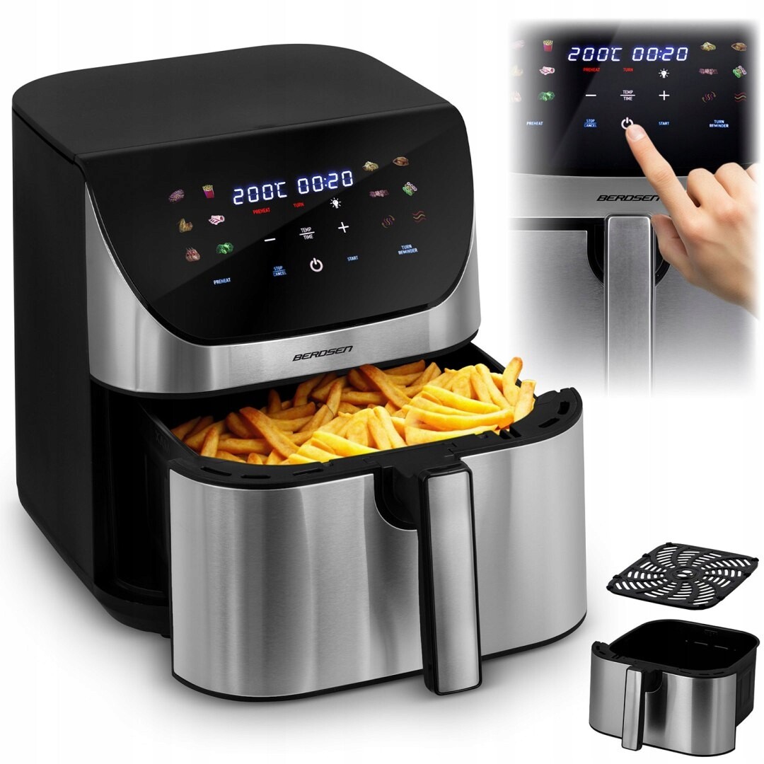 Fritéza Air fryer Berdsen BD-659 bez tuku stříbrná Berdsen