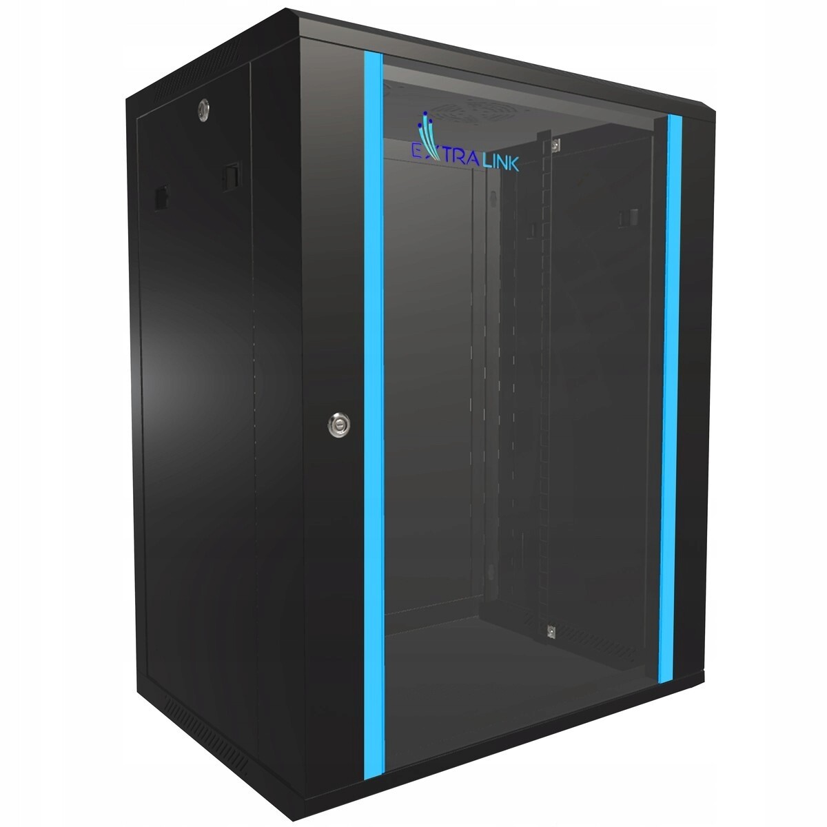Extralink 15U 600X450 Černá Skříň Rack Montáž na stěnu