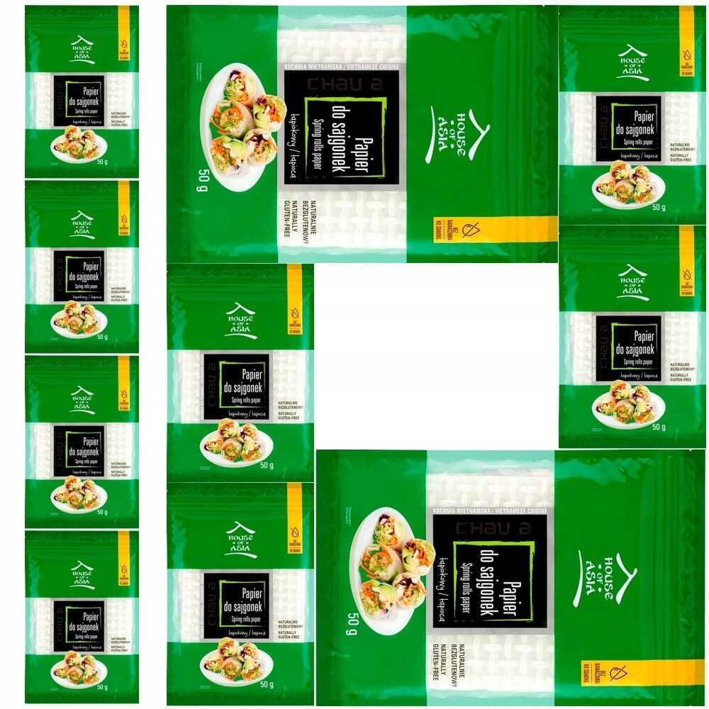 10 x Tapiokový papír na jarní závitky Bez Lepku 50 g House Of Asia