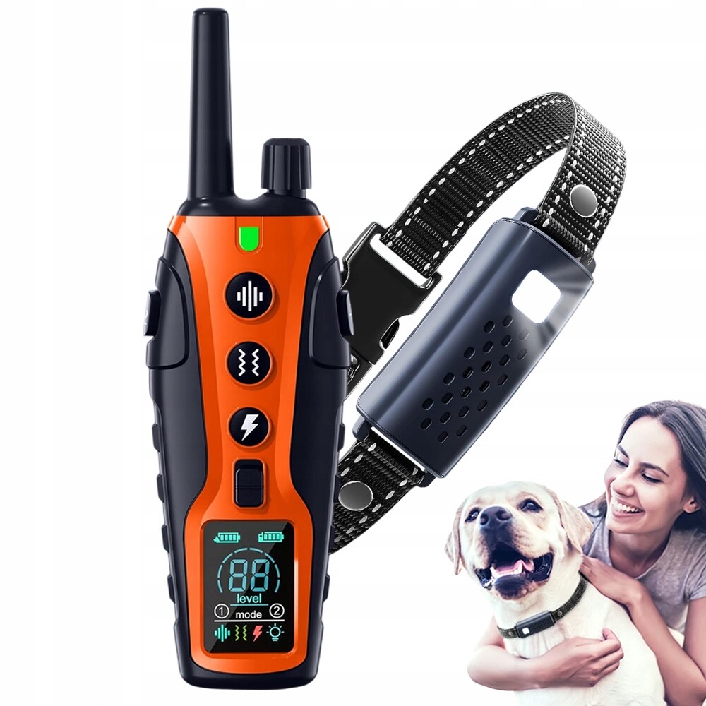 Led Protištěkací Obojek Proti Štěkání, Elektrický Výcvikový Obojek Pro Psa
