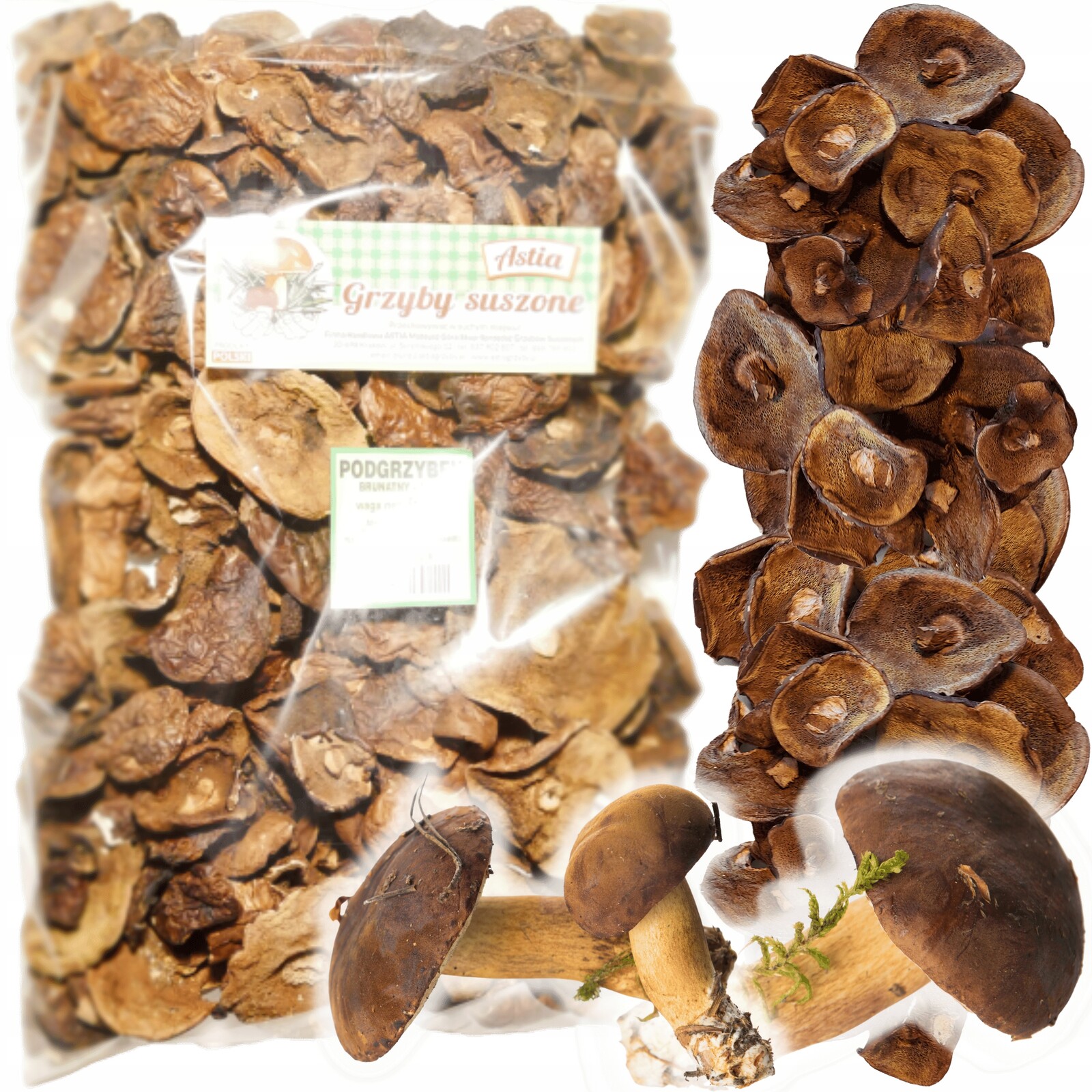 Podhoubí Sušené Celé Houby Sušené Podhoubí Klobouky Celé 500g 2024