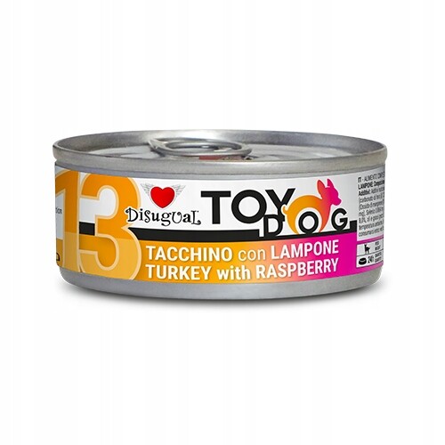 Disugual Toy Dog 13 Krmivo monoproteinové 85 g Krůta s malinami