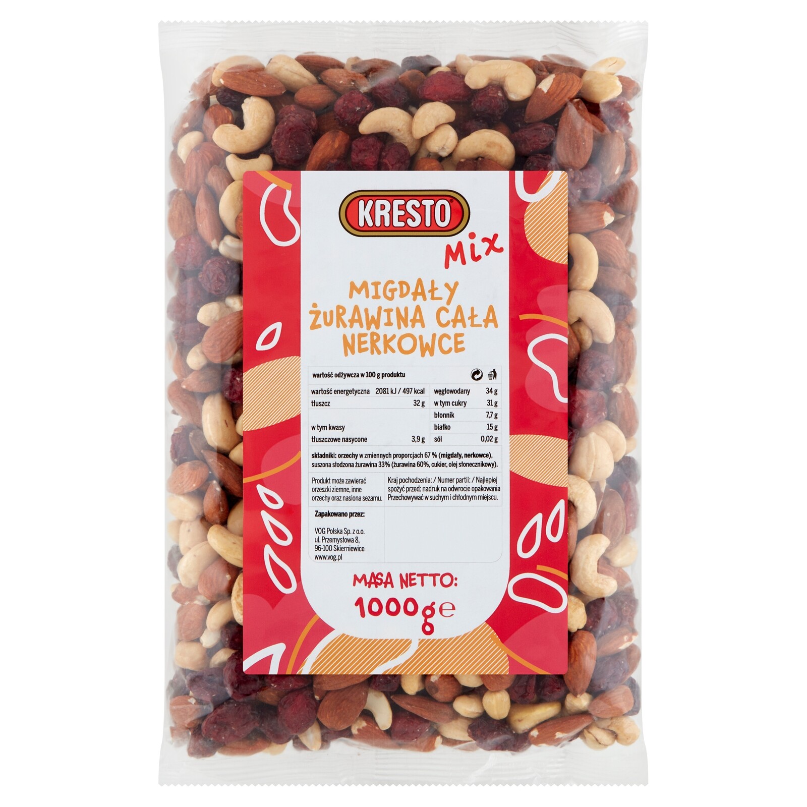 Kresto Mix ořechů 1000 g