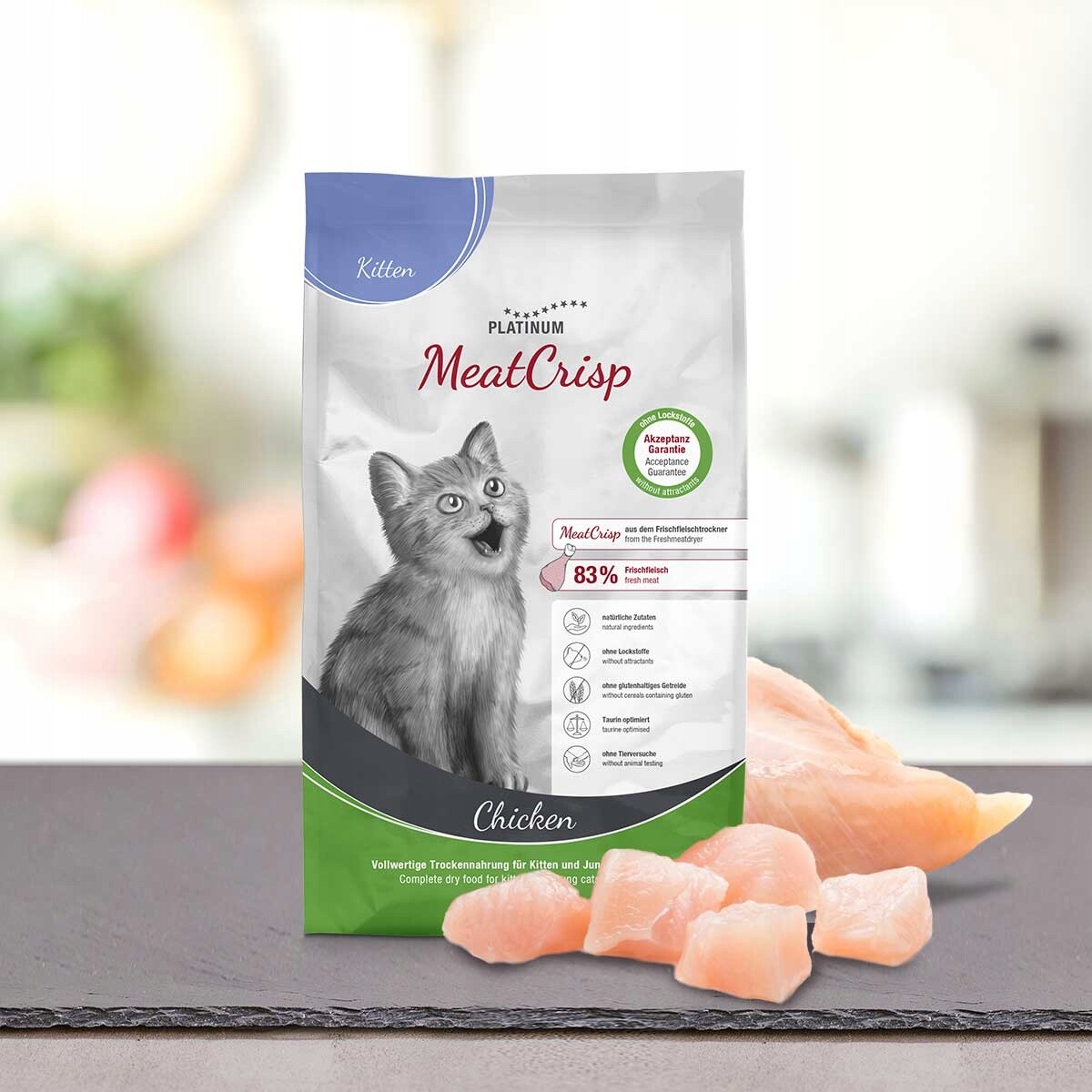 Krmivo pro koťata Platinum Meatcrisp Kitten Chicken 3kg (kuřecí)
