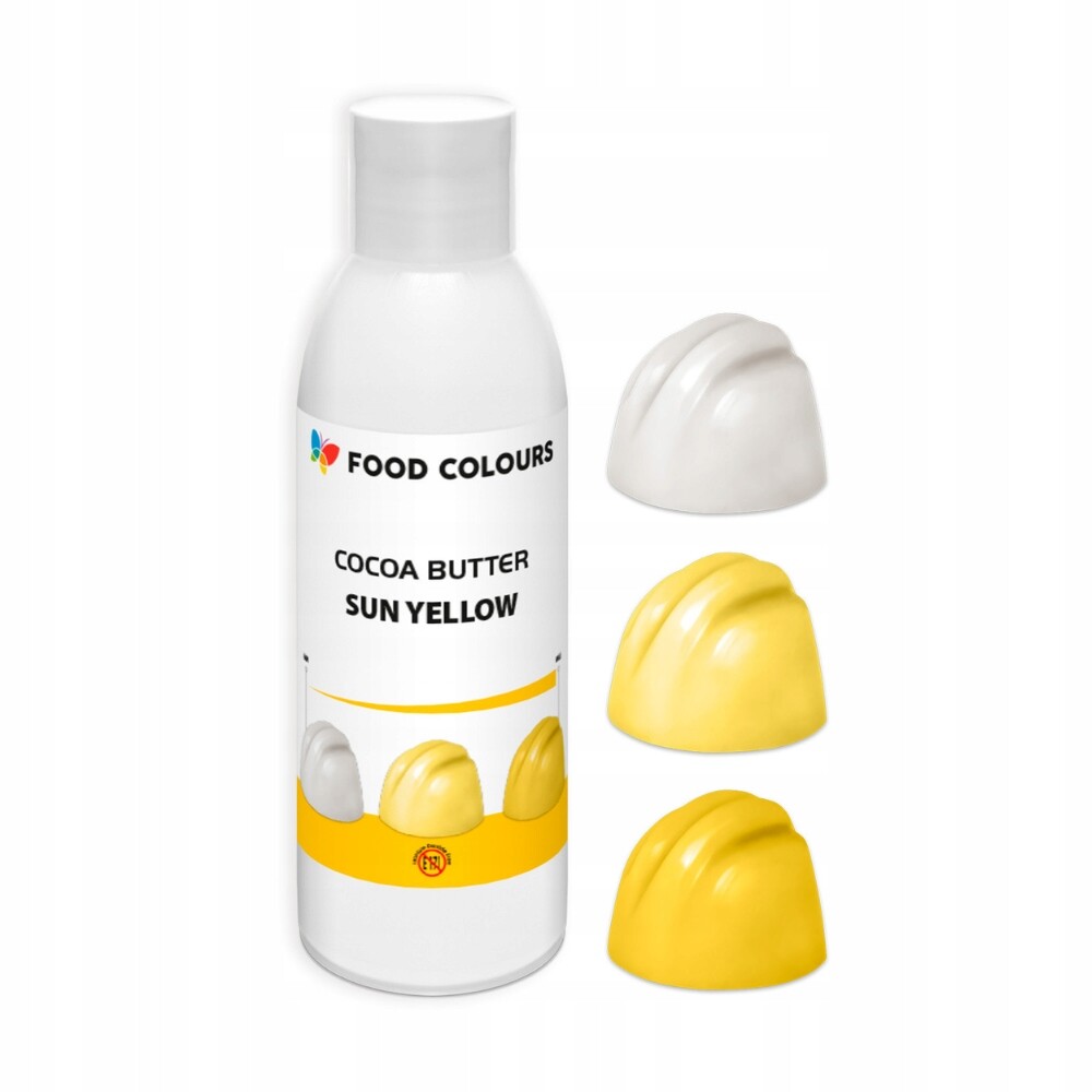 Food Colours kakaové máslo žlutý sun yellow 100g