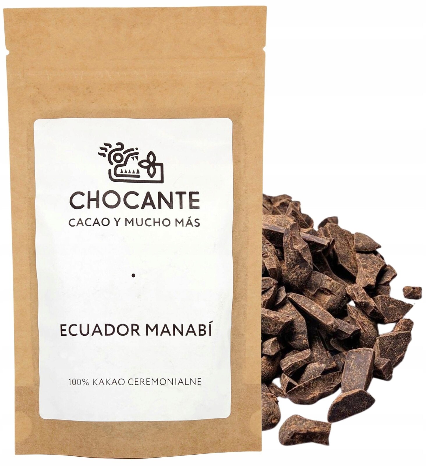 Ecuador Manabí Ceremoniální kakao 100% kakaová pasta Chocante 250 g