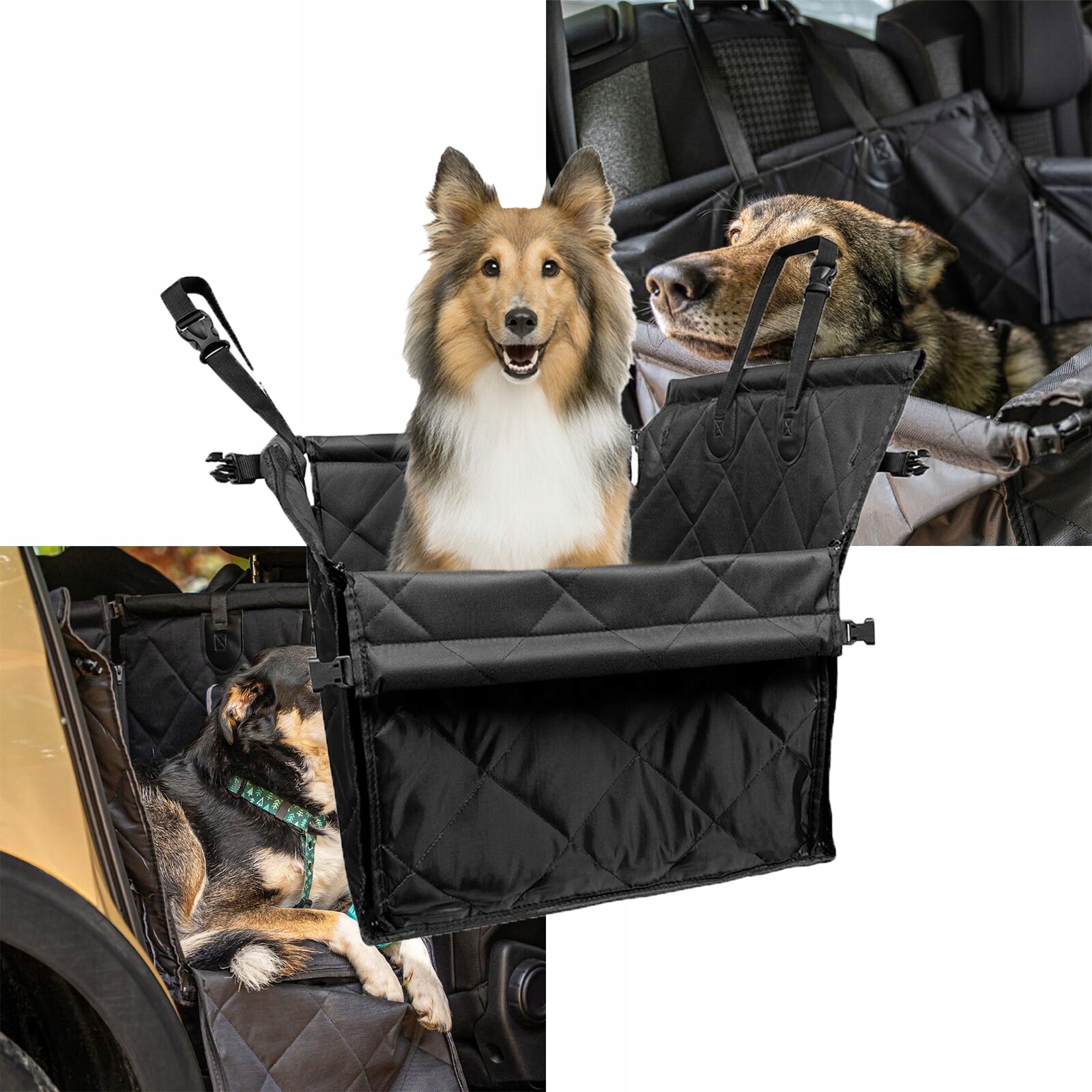 Autosedačka do auta pro psy, univerzální chránič, zesílený nastavovací systém