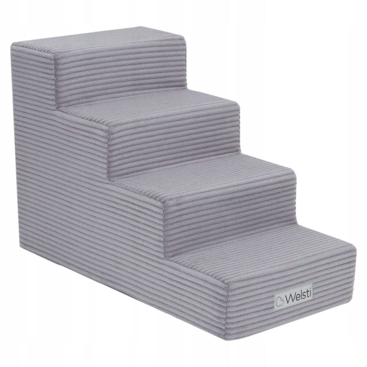Schody pro psa schody Welsti elegantní čalounický manšestr 40 cm 4 stupně