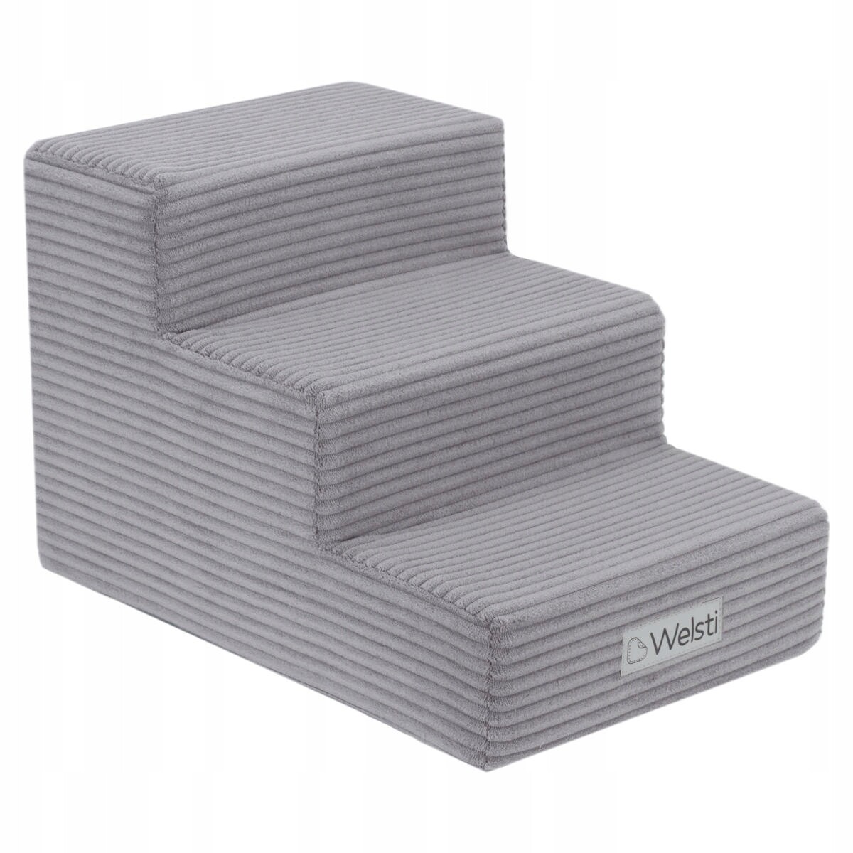 Schody pro psa schody Welsti elegantní čalounický manšestr 30 cm 3 stupně