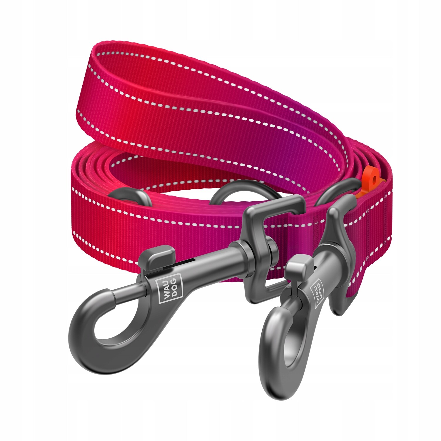 Vodítko pro psa přepínací nylonová, reflexní, růžová, M, 3 m, 20 mm