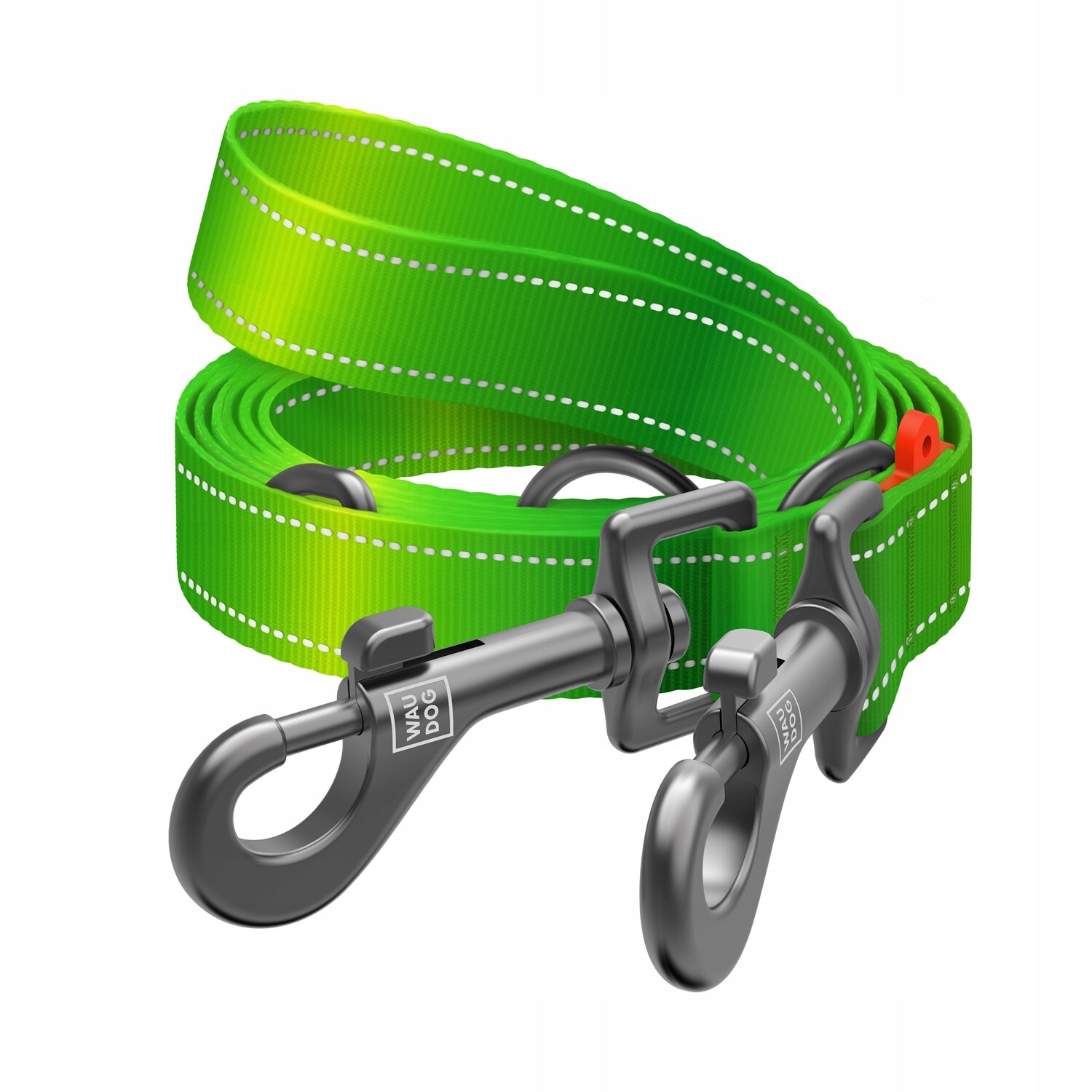 Vodítko pro psa přepínací nylonová, reflexní, světle zelená, M, 3 m, 20 mm