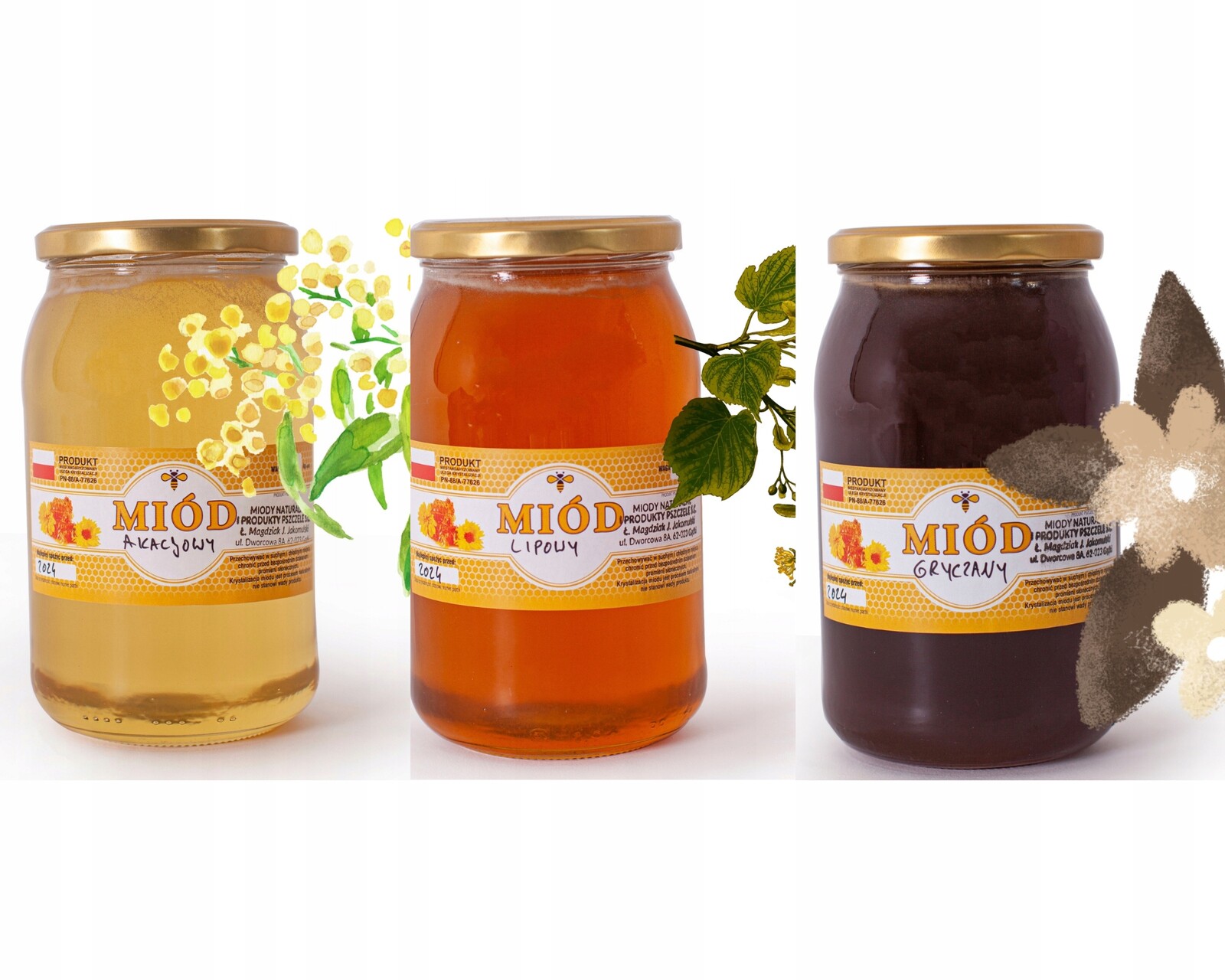 Akátový Med 3 x 1KG Přirozeně tekutý