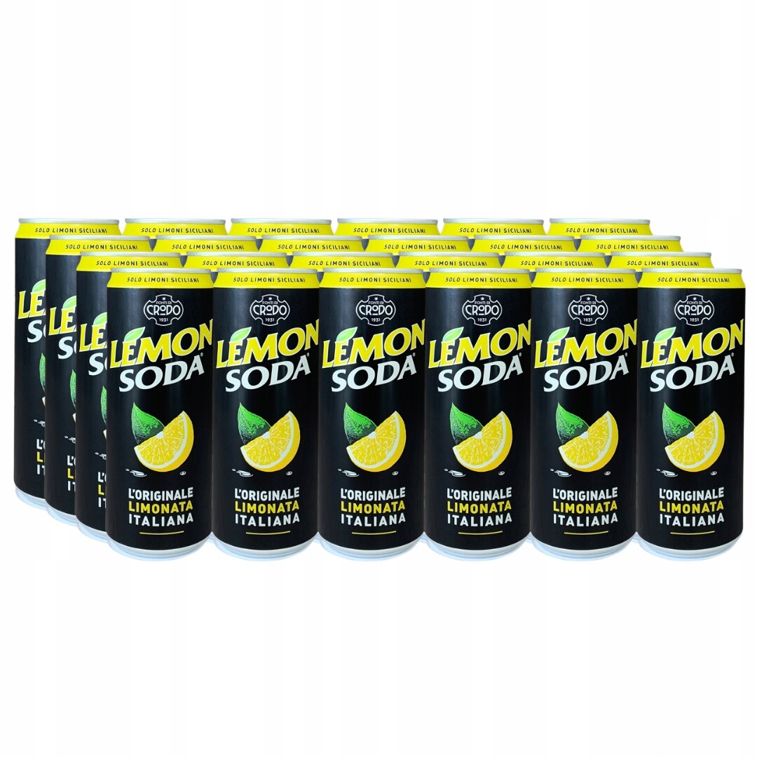 Lemon Soda 24x 330ml italská limonáda sycený nápoj v plechovce