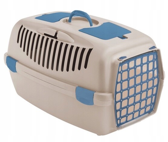 Přepravka pro psa nebo kočku Stefanplast Gulliver 2 plastové dveře béžová