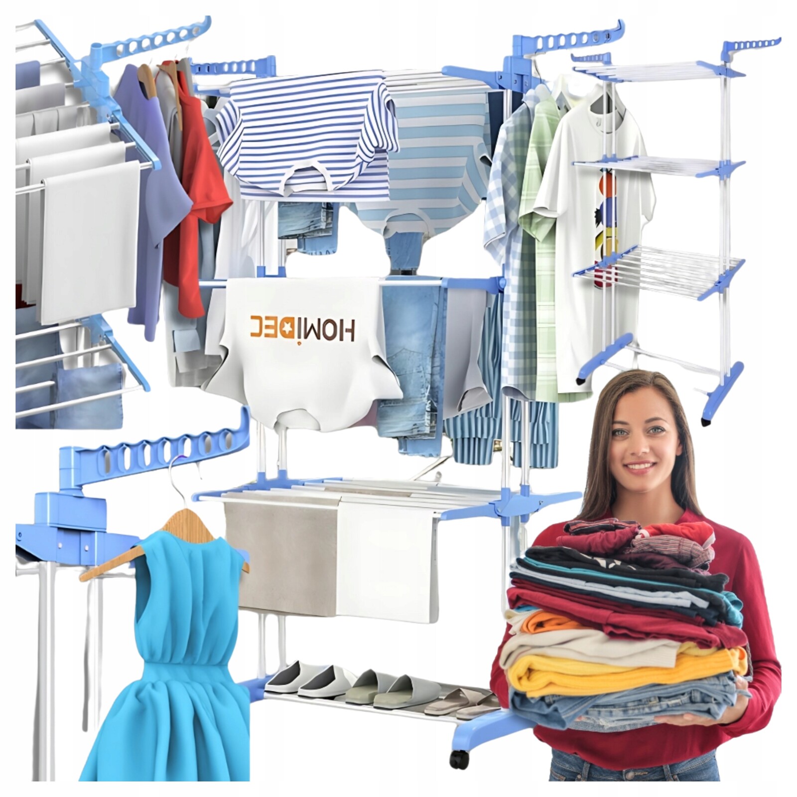 Sušák na prádlo, skládací, Velký, Pevný