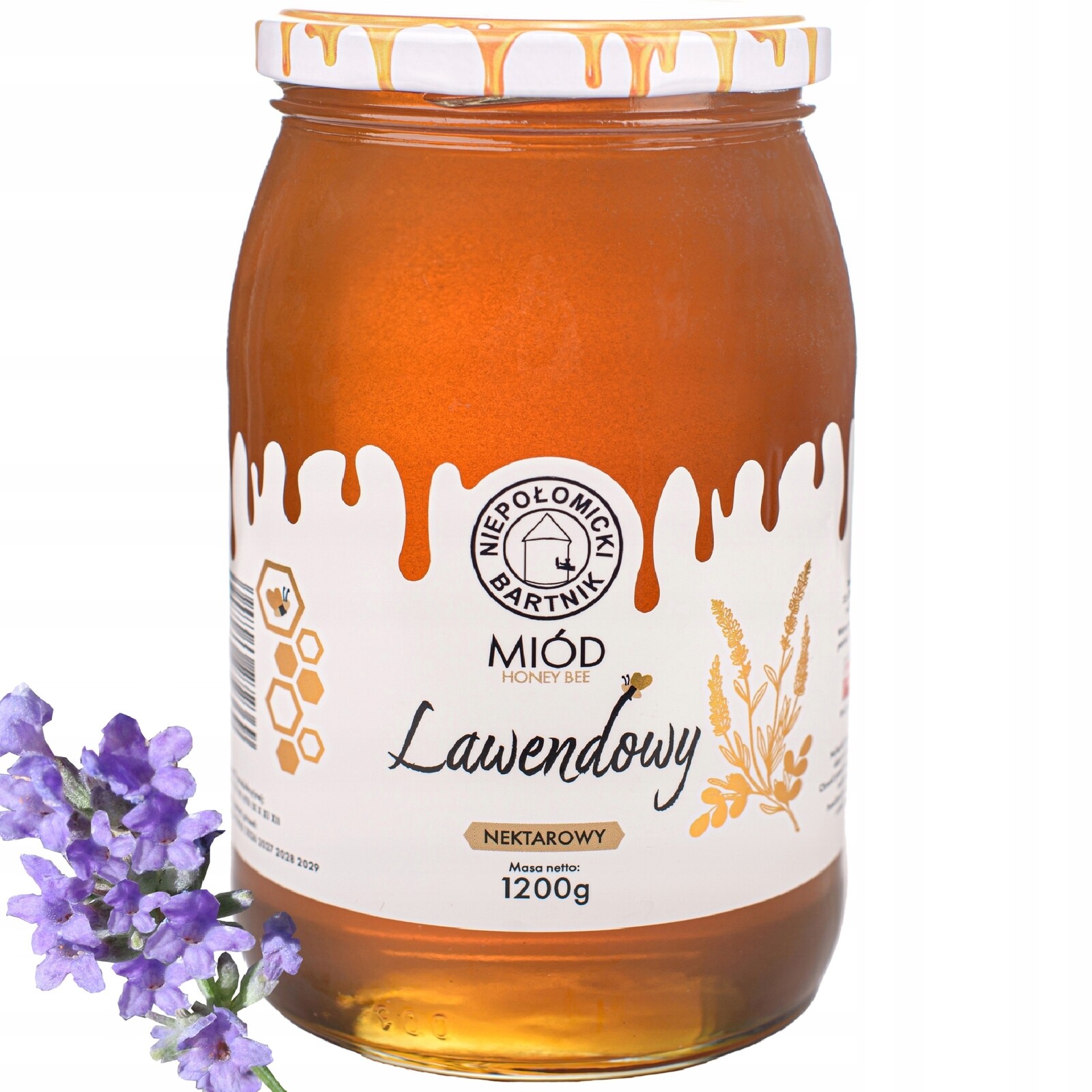 Levandulový Med 1.2 Kg Lahodný Polský Svěží Z Nektarového Včelína S Levandulí