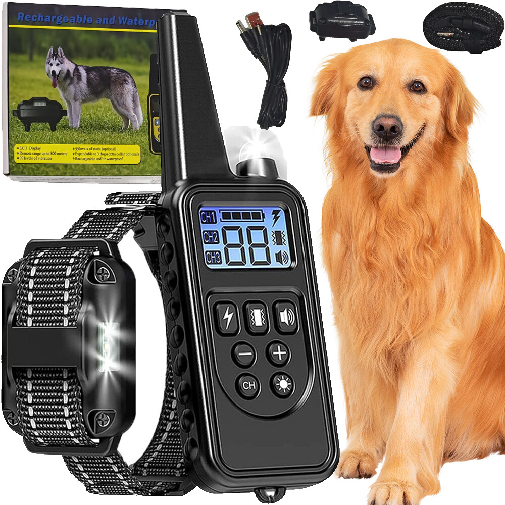 Elektrický Výcvikový Obojek Pro Psa, Nabíjecí A Voděodolný, 300 Mah