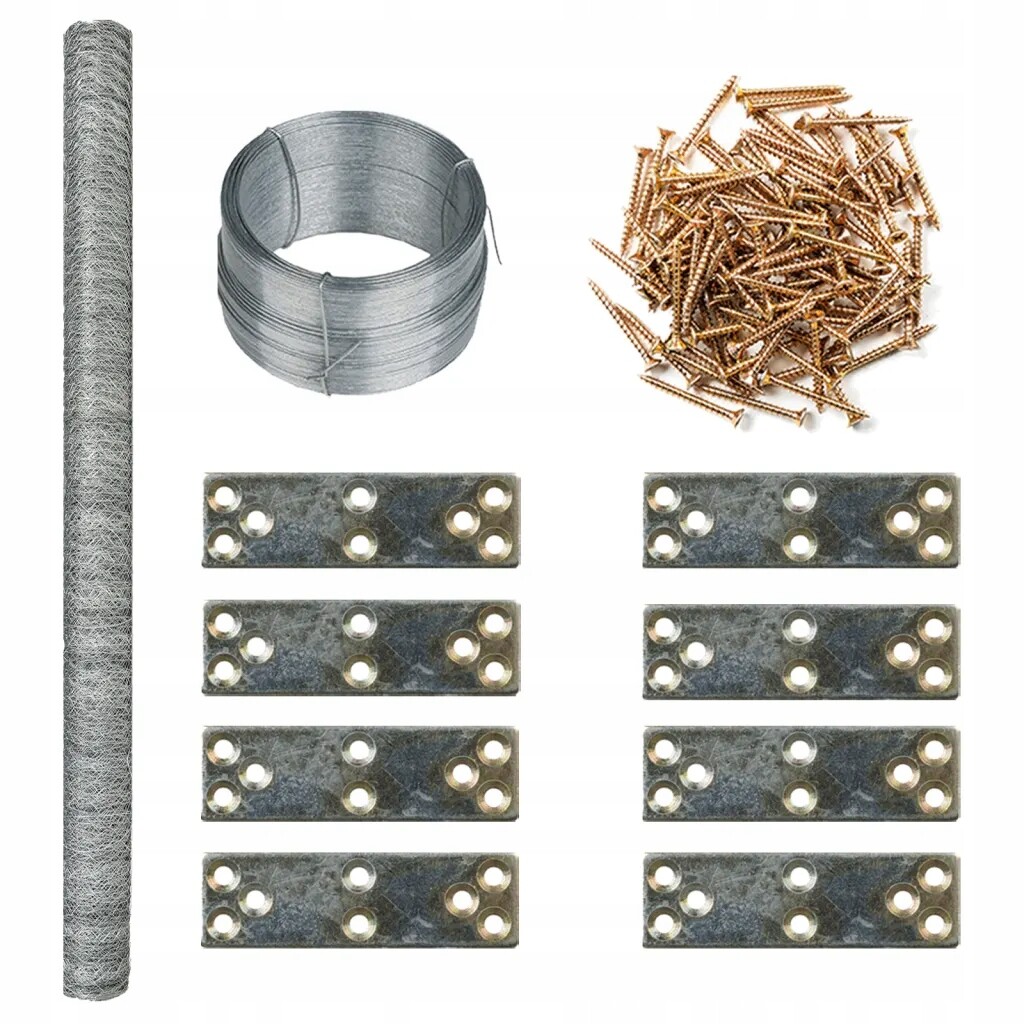 Sada pro rozšíření kurníku, 268 x 100 x 190 cm, kovová