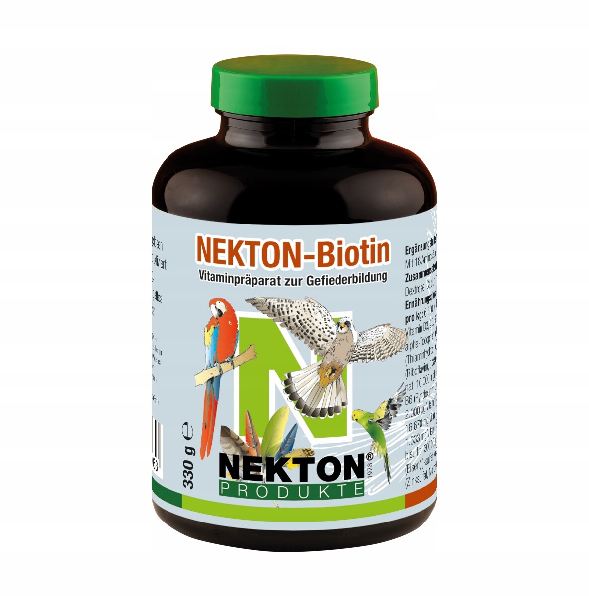 Multi vitamin pro papoušky ptáků Nekton Biotin 330g