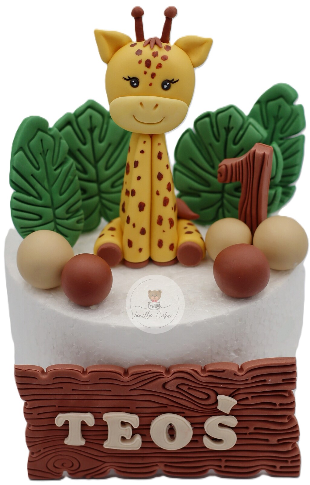 Set Safari Žirafa Figurky z cukrové hmoty dekorace na dort