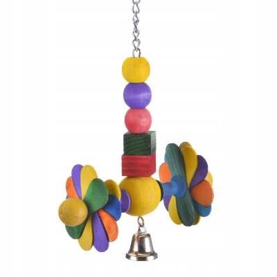 Drewienko na kolečkách hračka pro všechny papoušky