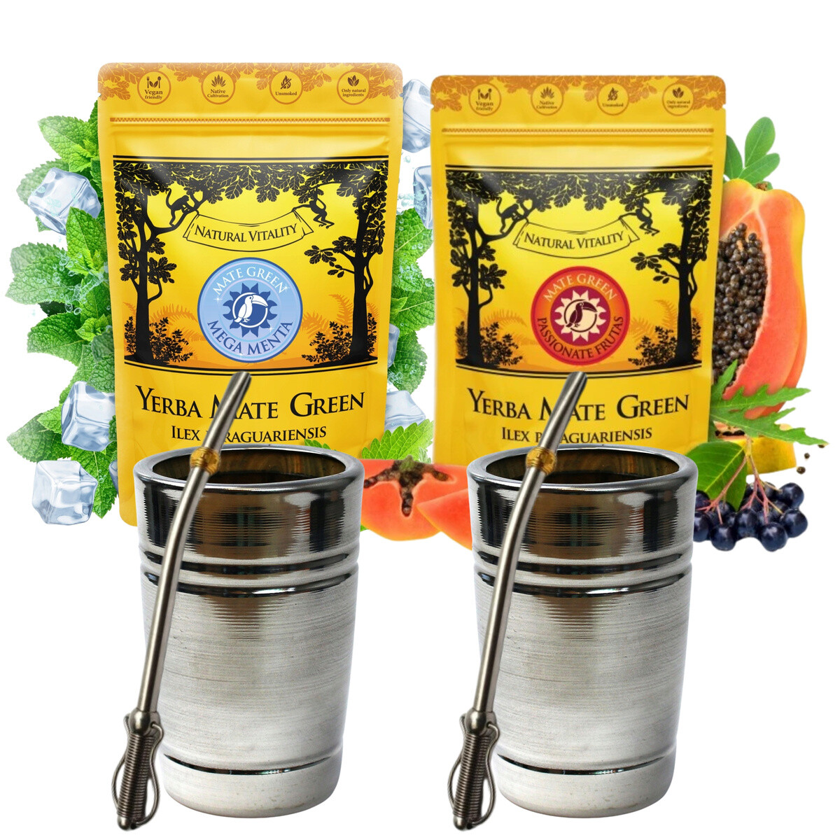 Sada Yerba Mate Green pro dva Summer Palo Santo 1 kg