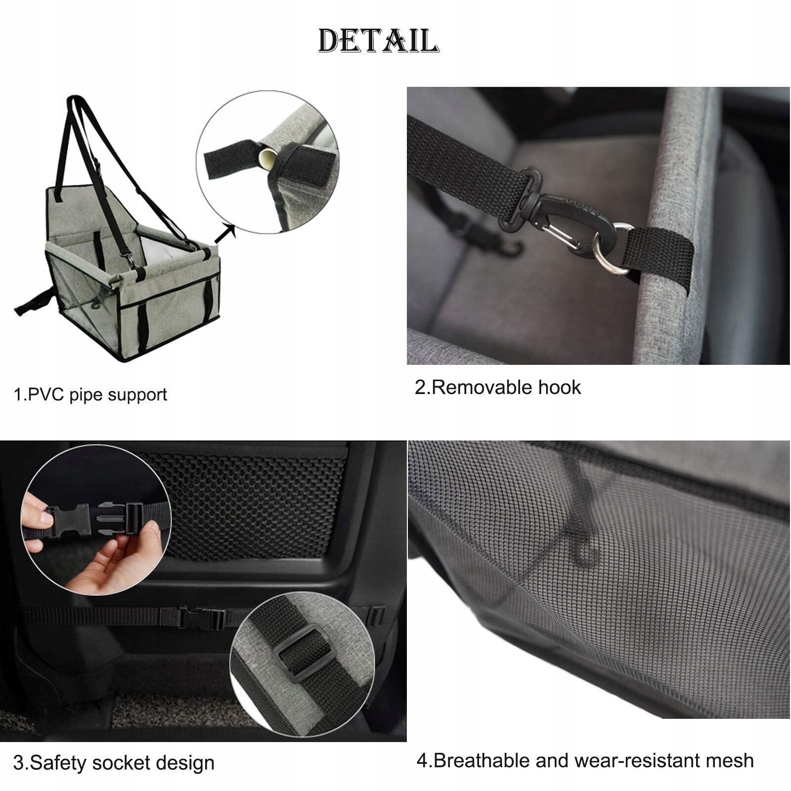 Mengqi Voděodolná Přepravka pro psy Automobilová podložka z Oxfordu