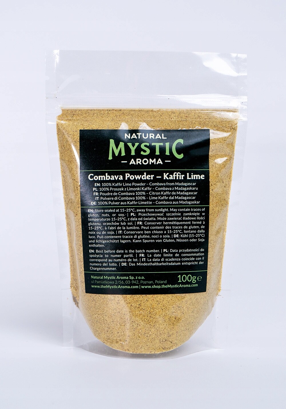 Kaffir Limetkový prášek (Combava) – 100 g Aromatický, přírodní