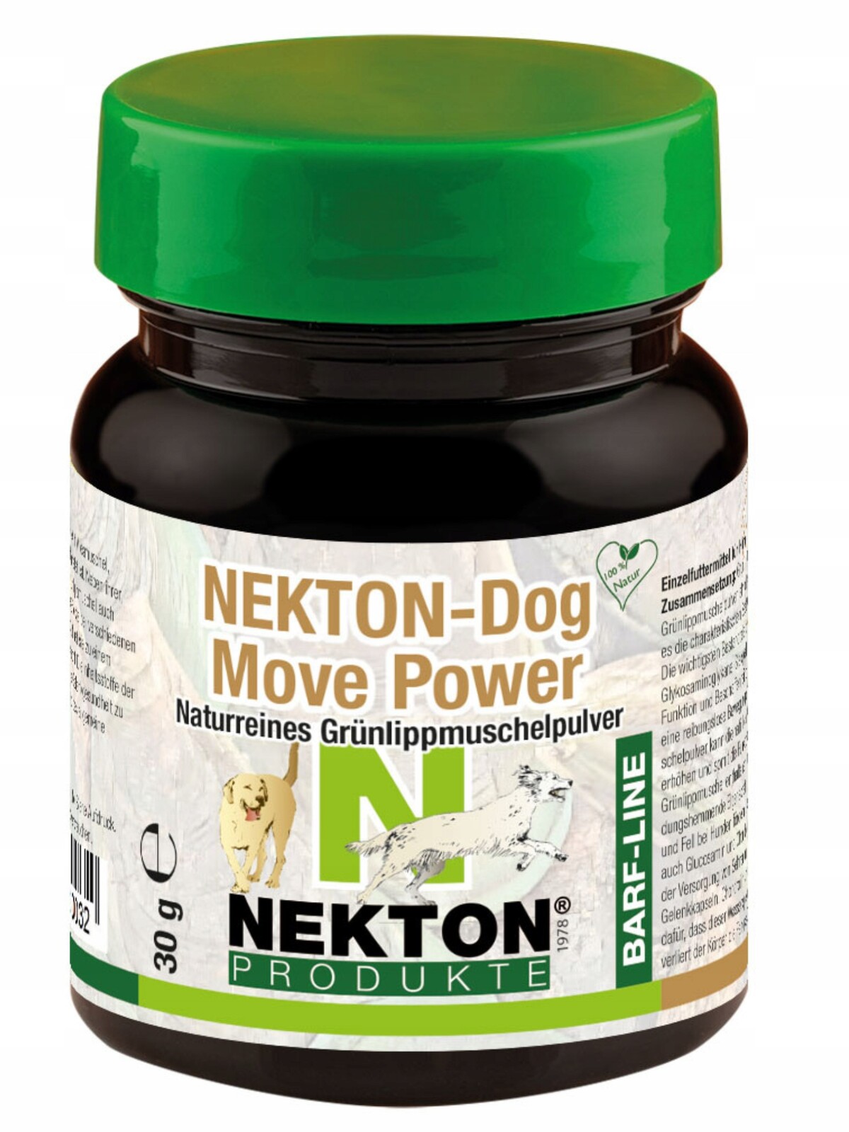 NEKTON-Dog přírodní prášek ze zeleného mušle pro psy 30 g