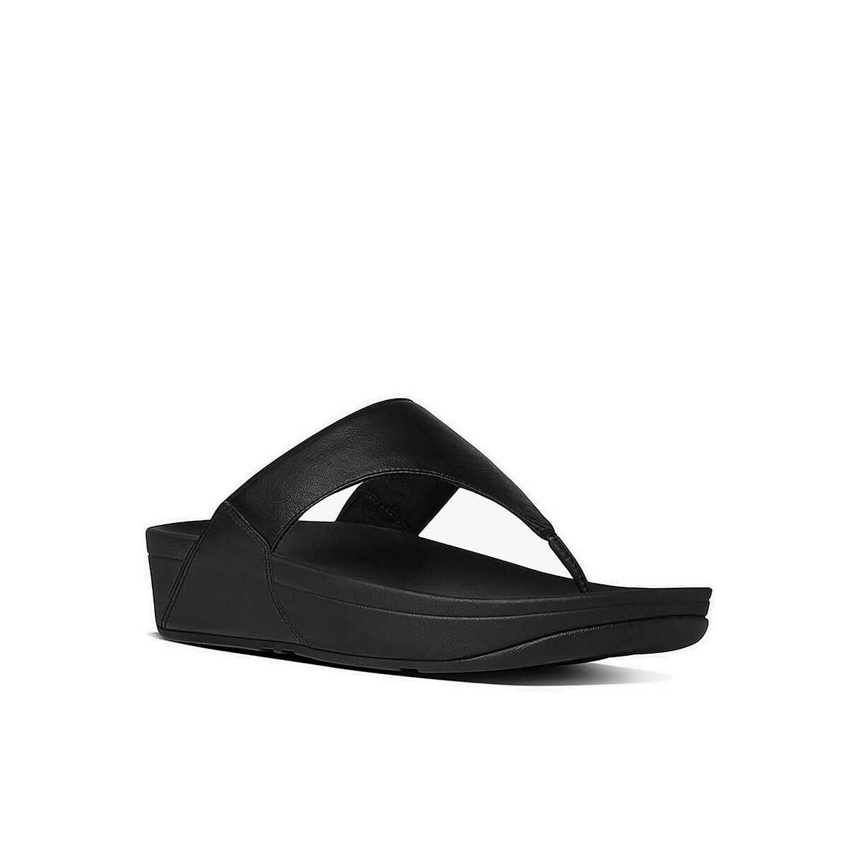 FitFlop  LULU LEATHER TOEPOST  Černá
