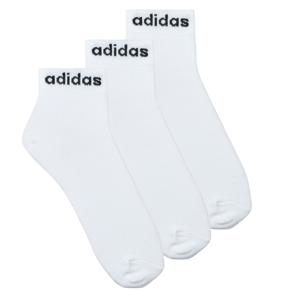 adidas  Think Linear Ankle Socks 3 Pairs  Bílá