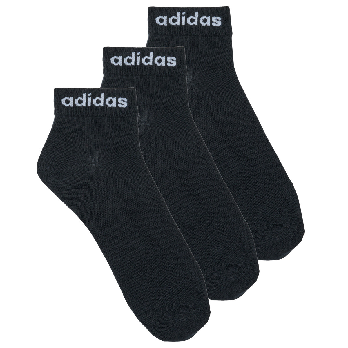 adidas  Think Linear Ankle Socks 3 Pairs  Černá