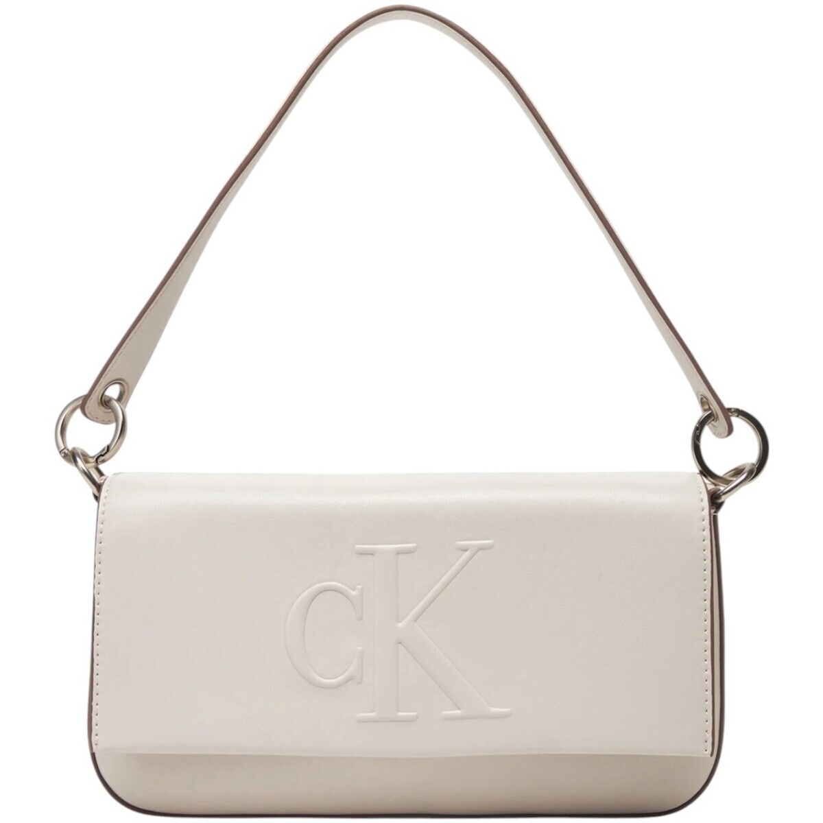 Calvin Klein Jeans  SCULPTED FLAP SHOULDER POUCH LV04K3148G  Bílá