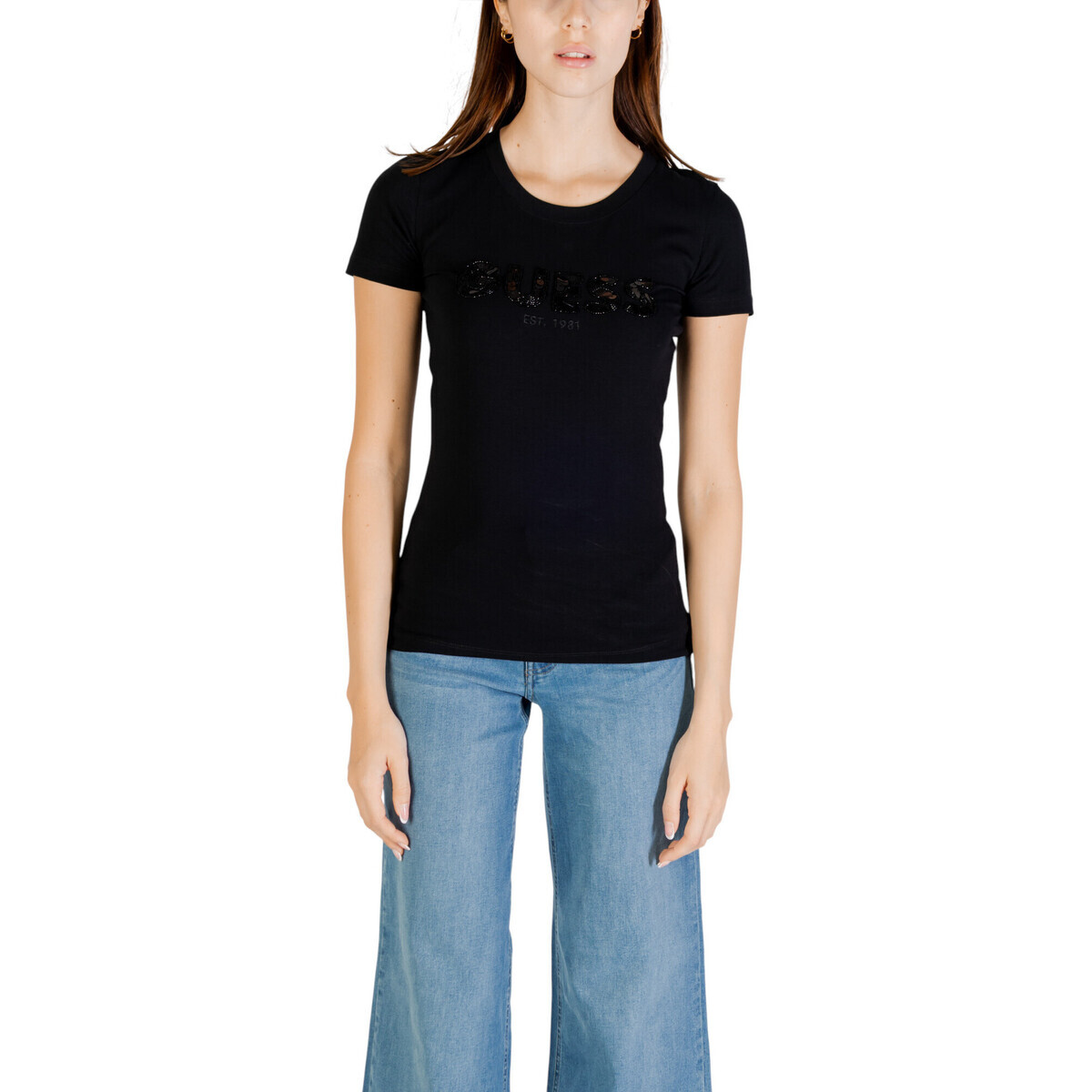 Guess  CN SS LOGO SEGQUINS W5GI17 J1314  Černá