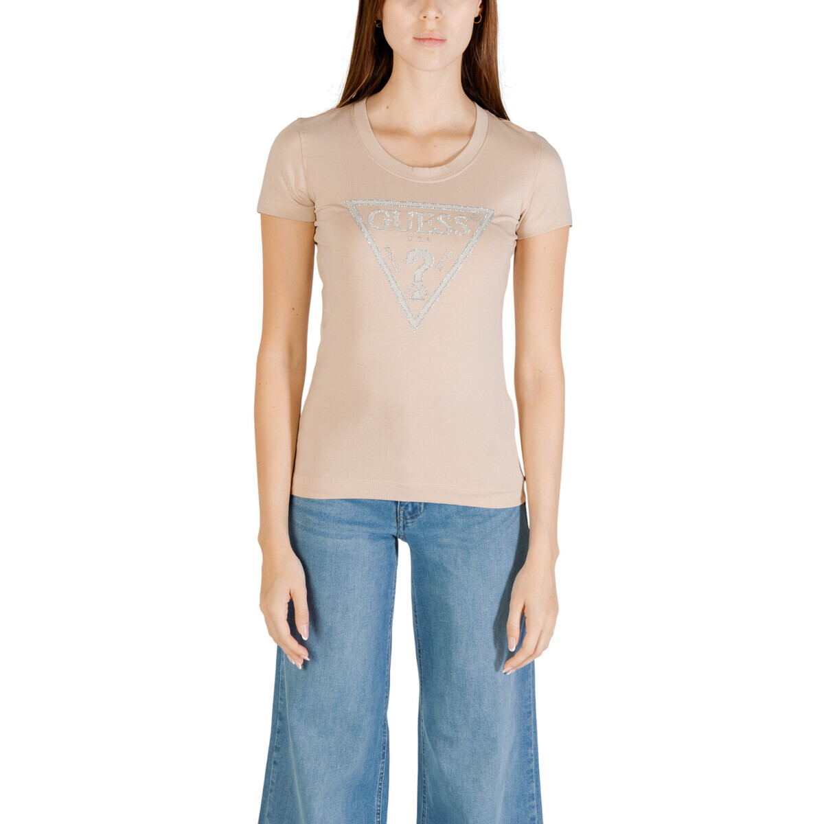 Guess  SS CN SHINY TRIANGLE W5RI11 J1314  Béžová