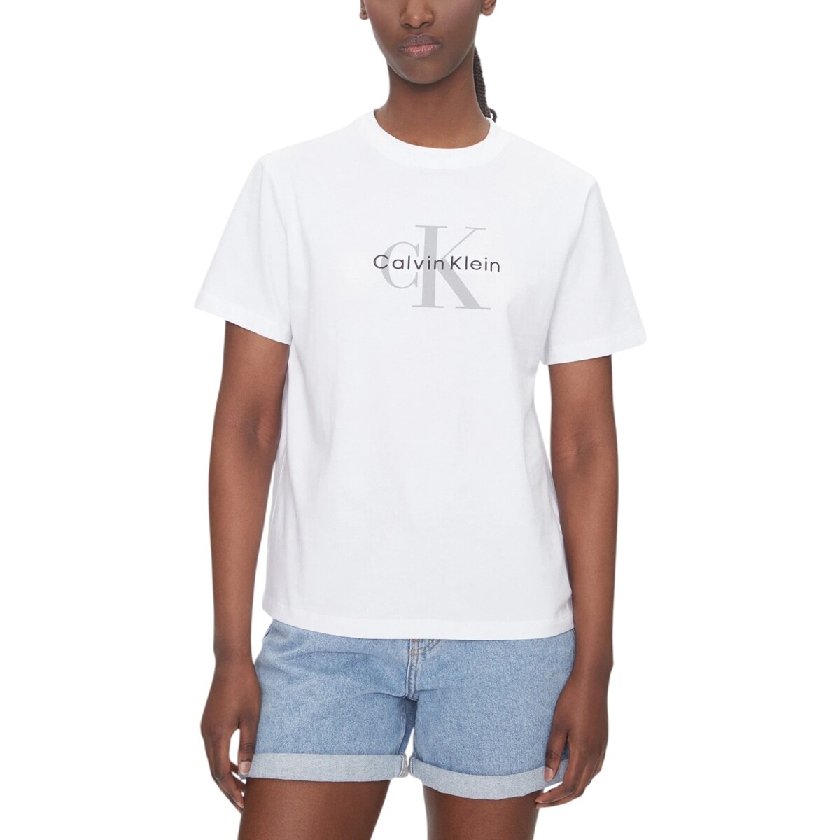 Calvin Klein Jeans  HERO SS CLASSIC MONO LV047B865G  Bílá