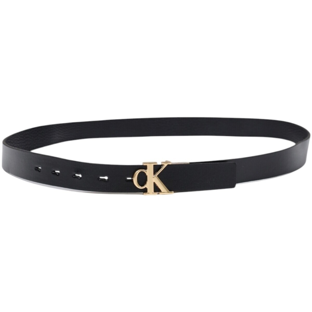 Calvin Klein Jeans  Monogram Plaque Buckle 25MM REV LV04K7005G  Černá