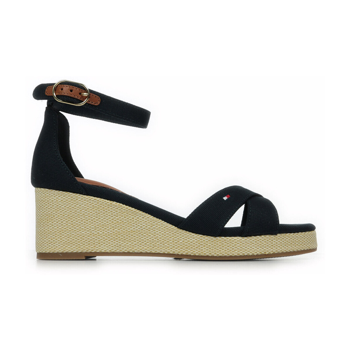 Tommy Hilfiger  Flag Criss Cros Mid Wedge Espad  Modrá