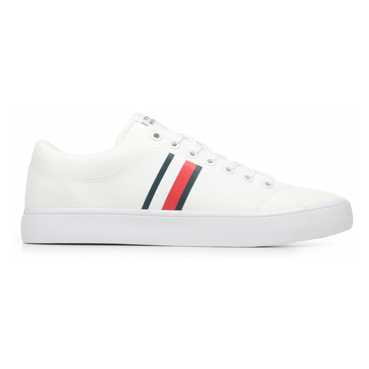 Tommy Hilfiger  Th Hi Vulc Low Core Stripes Mesh  Bílá