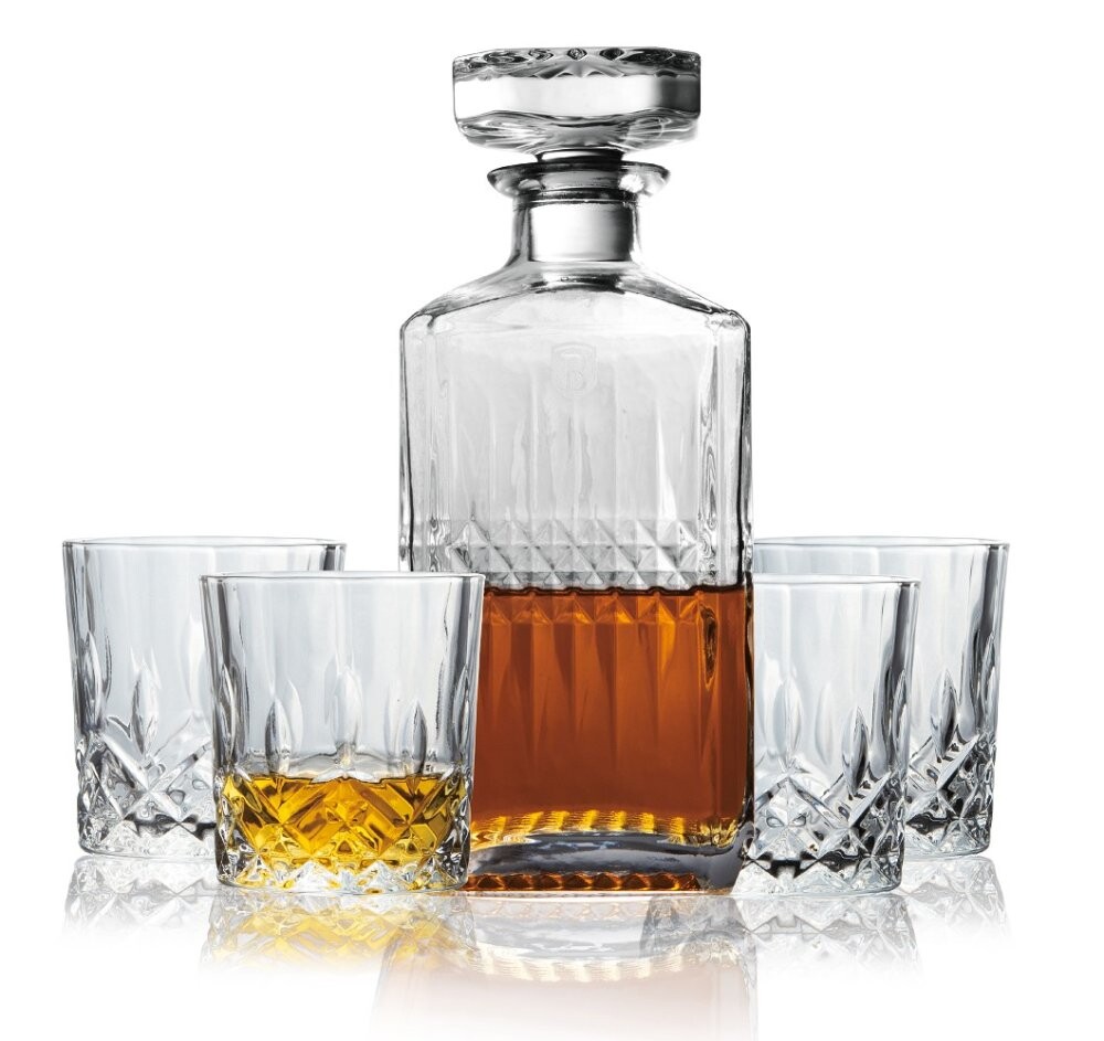 BERLINGERHAUS Sada lahve 750 ml a 4 ks sklenic na whisky 220 ml BH-8657