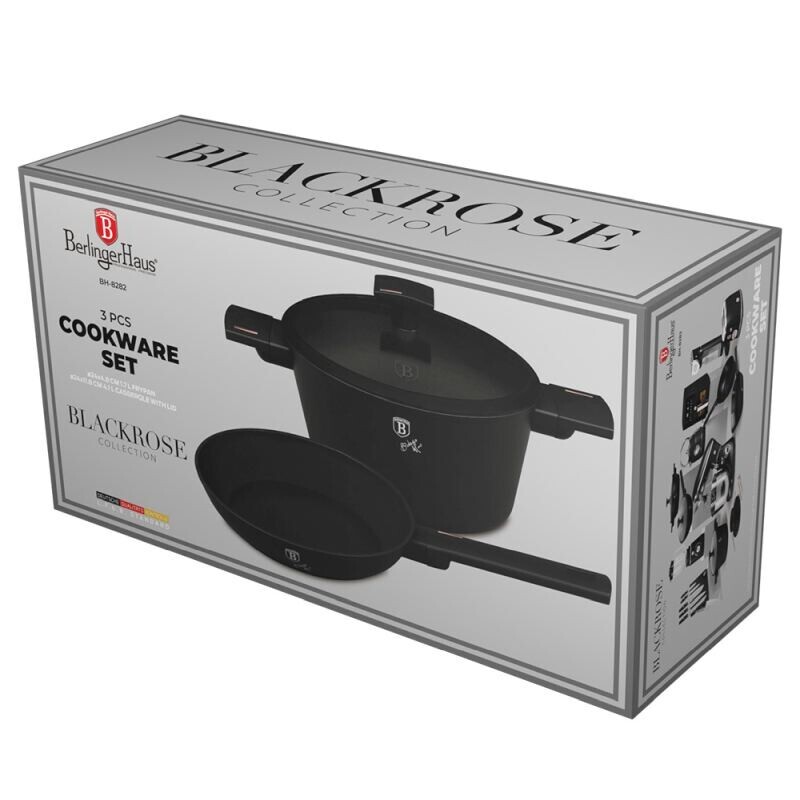 BERLINGERHAUS Sada nádobí s titanovým povrchem 3 ks Monaco Collection BH-8282