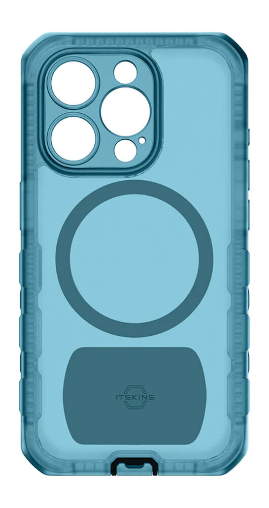 Zadní kryt ITSKINS VAULT R//FROST 4,5m MagSafe pr Apple iPhone 15 Pro, modrá
