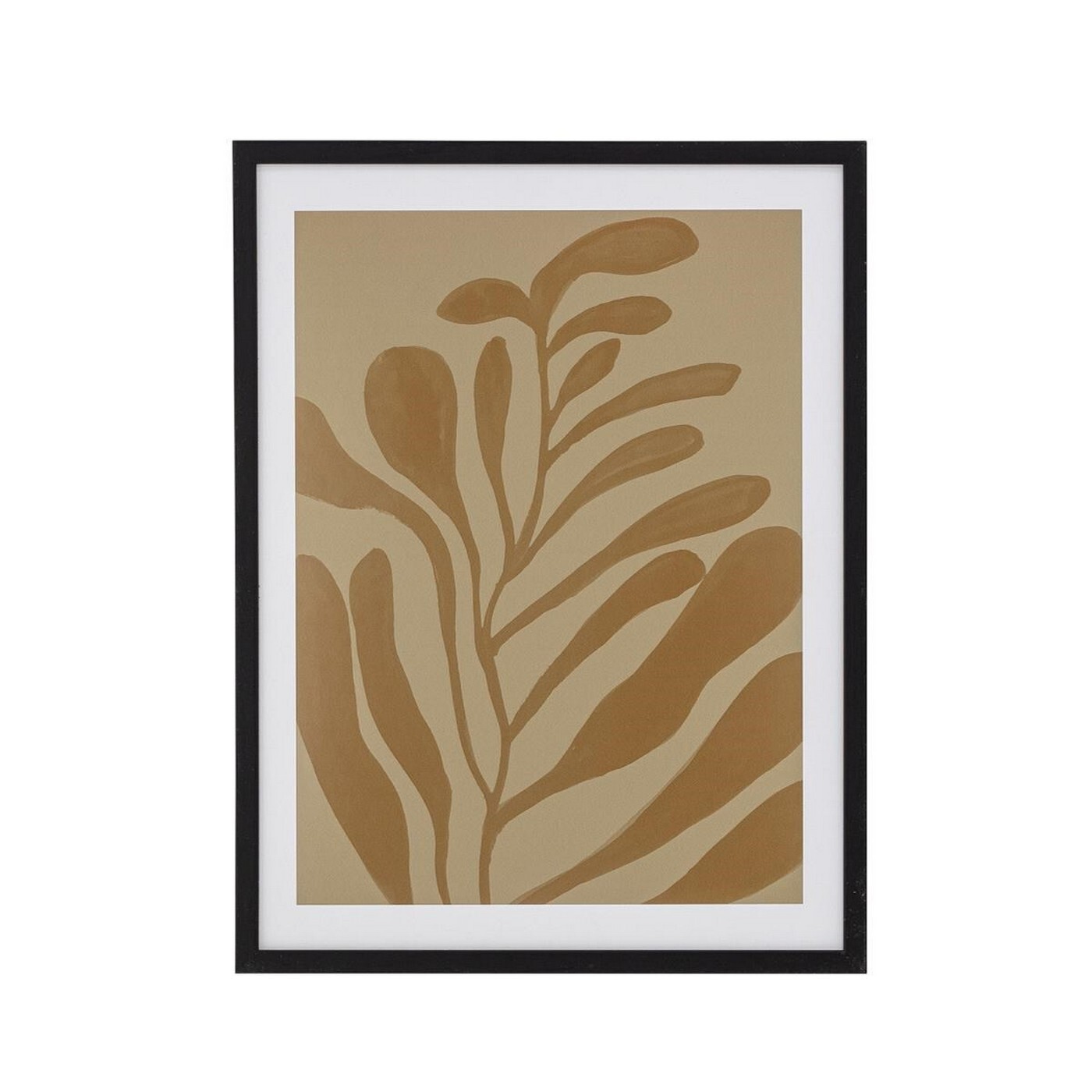 Dekorativní obraz v rámu 42x32 cm VIGY Bloomingville - hnědý