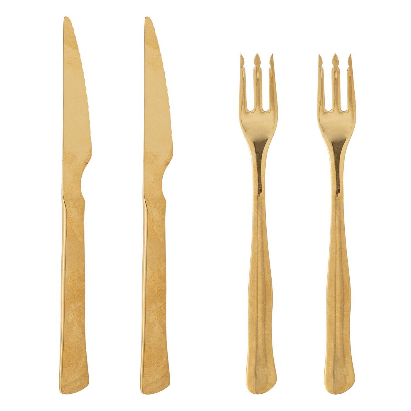 Sada 4 ks steakových příborů OLLIN Bloomingville - zlatá