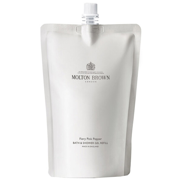 Molton Brown Náhradní náplň pro koupelový a sprchový gel Fiery Pink Pepper (Bath & Shower Gel Refill) 400 ml