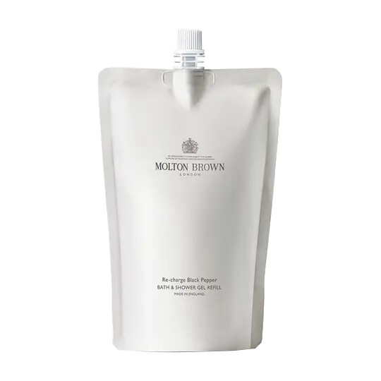 Molton Brown Náhradní náplň pro koupelový a sprchový gel Re-Charge Black Pepper (Bath & Shower Gel Refill) 400 ml