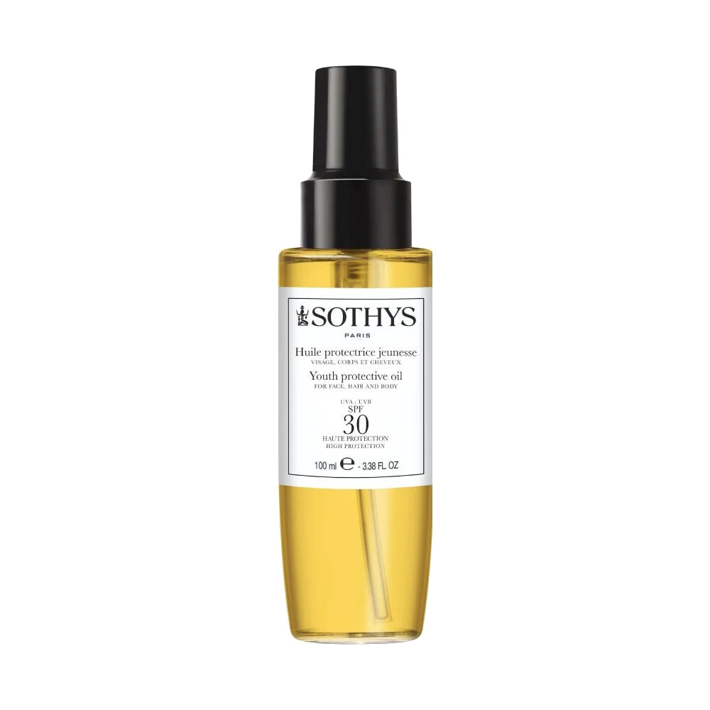 SOTHYS Paris Opalovací olej na obličej, tělo a vlasy SPF 30 (Youth Protective Oil) 100 ml