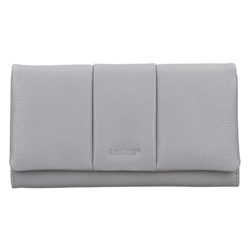 Lagen 51455 šedá dámská kožená peněženka