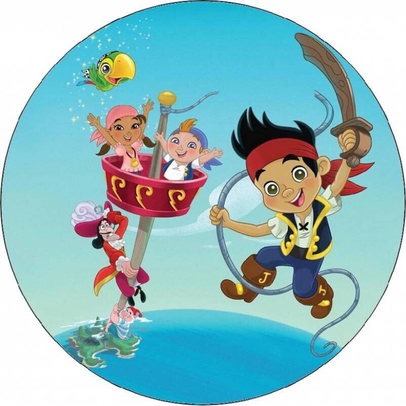 Jedlý papír Jake a piráti 19,5 cm - Pictu Hap