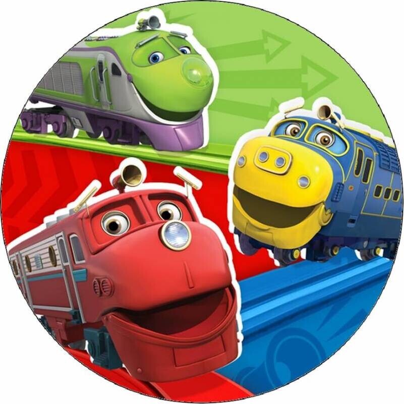 Jedlý papír chuggington - veselé vláčky 19,5 cm - Pictu Hap